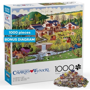 image:imageBuffalo Games  Charles Wysocki  Rainbows End  1000 Piece Jigsaw Puzzle  Colorful Puzzles for Adults  PrecisionCut Pieces Beautiful Artwork and Hours of Fun