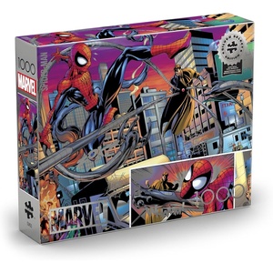 image:imageBuffalo Games  Marvels SpiderMan vs Doctor Octopus 1000Piece Jigsaw Puzzle for Adults Premium Silver Select Puzzle with Foil Accents