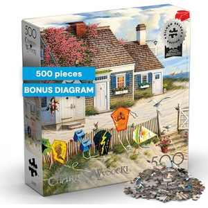 image:imageBuffalo Games  Rootbeer Break at Butterfields Charles Wysocki 500 Piece Foil Silver Select Puzzle