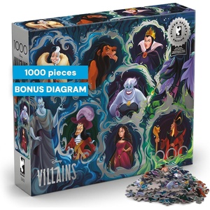 image:imageBuffalo Games Disney Villains 1000 Piece Jigsaw Puzzle for Adults  Silver Select Premium Puzzle