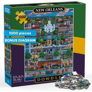 image:imageBuffalo Games Dowdle New Orleans 1000 Piece Jigsaw Puzzle for Adults  Colorful City Scene Premium Puzzle Board 2675 x 1975 in