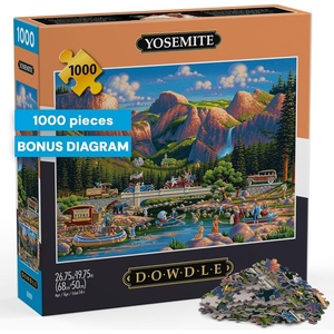 image:imageBuffalo Games Dowdle Yosemite 1000 Piece Jigsaw Puzzle for Adults  Colorful City Scene Premium Puzzle Board 2675 x 1975 in