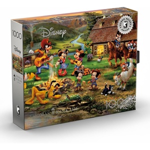 image:imageCeaco Thomas Kinkade Disney Silver Select Mickey and Minnie Rocky Mountain Round Up 1000 Piece Puzzle