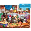 image:imageBuffalo Games  Pizza Time Pups by Brigid Ashwood 750 Piece Jigsaw Puzzle for Adults and Teens Colorful Dogs Kitchen Scene