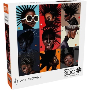 image:imageBuffalo Games  Sharif Muhammad  Black Crowns  Large Piece Jigsaw Puzzle for Adults  Challenging Puzzle Perfect for Game Nights  Finished Size is 2125 x 1500