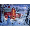image:imageBuffalo Games  Winter Frolic  500 Piece Christmas Jigsaw Puzzle  Festive Puzzles for Adults  PrecisionCut Pieces Holiday Artwork and Hours of Relaxing Fun