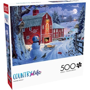 image:imageBuffalo Games  Winter Frolic  500 Piece Christmas Jigsaw Puzzle  Festive Puzzles for Adults  PrecisionCut Pieces Holiday Artwork and Hours of Relaxing Fun