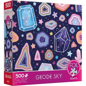 image:imageCeaco  Foil Puzzle  Geode Sky  500 Piece Jigsaw Puzzle