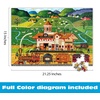 image:imageBuffalo Games Oversized  Fox Hill Farms by Charles Wysocki  300Piece Large Jigsaw Puzzle for Adults with Oversized Pieces Premium Giftable Box Made in USA