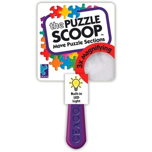 image:imageCeaco  Puzzle Scoop with LED Light amp Magnifier  1 Count Lifting Tool  Official Art Made in USA EasyGrip Pieces Recycled Board Finished Size 21x15 in Includes Poster Frameable Art Giftable