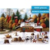 image:imageBuffalo Games  Vermont Maple Tree Tappers  Charles Wysocki  1000 Piece Seasonal Jigsaw Puzzle  Fall Winter Puzzles for Adults  Premium Puzzle with Poster  Finished Size 2675 x 1975 Made in USA