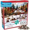image:imageBuffalo Games  Vermont Maple Tree Tappers  Charles Wysocki  1000 Piece Seasonal Jigsaw Puzzle  Fall Winter Puzzles for Adults  Premium Puzzle with Poster  Finished Size 2675 x 1975 Made in USA