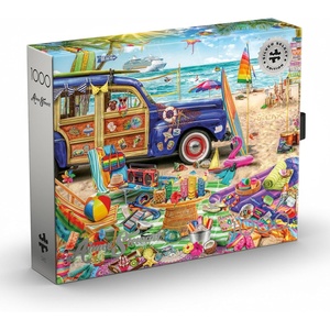 image:imageBuffalo Games  Aimee Stewart Beach Vacation  1000 Piece Puzzle for Adults  Art by Aimee Stewart Silver Select Foil Finish Finished Size 2675 x 1975 in Includes PosterGiftable Display Box