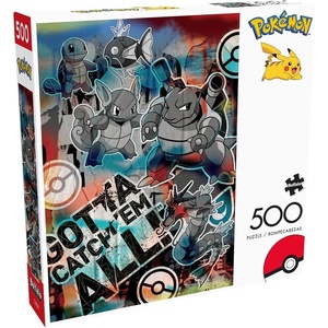 image:imageBuffalo Games  Pokemon  Squirtle Evolution Graffiti  500 Piece Jigsaw Puzzle for Adults Challenging Puzzle Perfect for Game Nights  Finished Size is 2125 x 1500