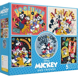 image:imageCeaco  Disney Mickey and Friends  5 Pack 300750 Piece Jigsaw Puzzles