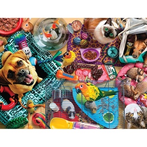 image:imageBuffalo Games  Andrew Farley  Finned Furred and Feathered Friends  750 Piece Jigsaw for Adults  Challenging Puzzle Perfect for Game Nights  Finished Puzzle Size is 2400 x 1800