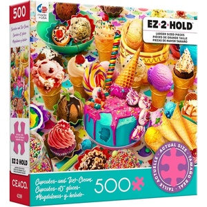 image:imageCeaco  Cupcakes amp Ice Cream  500 Large Piece Jigsaw Puzzle for Adults