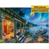 image:imageBuffalo Games  Darrell Bush  Moonlight Lodge  1000 Piece Jigsaw