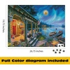 image:imageBuffalo Games  Darrell Bush  Moonlight Lodge  1000 Piece Jigsaw