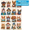 image:imageBuffalo Games  Dressy Dogs Cozy Cats  500 Piece Puzzle for Adults