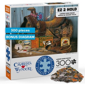 image:imageBuffalo Games  Charles Wysocki Cowboy Treasures  300 Large Piece Puzzle