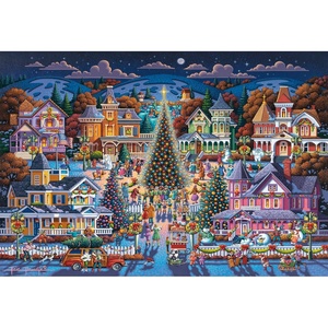 image:imageBuffalo Games  Dowdle Victorian Christmas Village 2000 Piece Puzzle