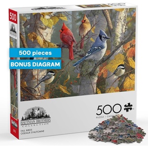 image:imageBuffalo Games Hautman Brothers Fall Birds 500 Piece Jigsaw Puzzle